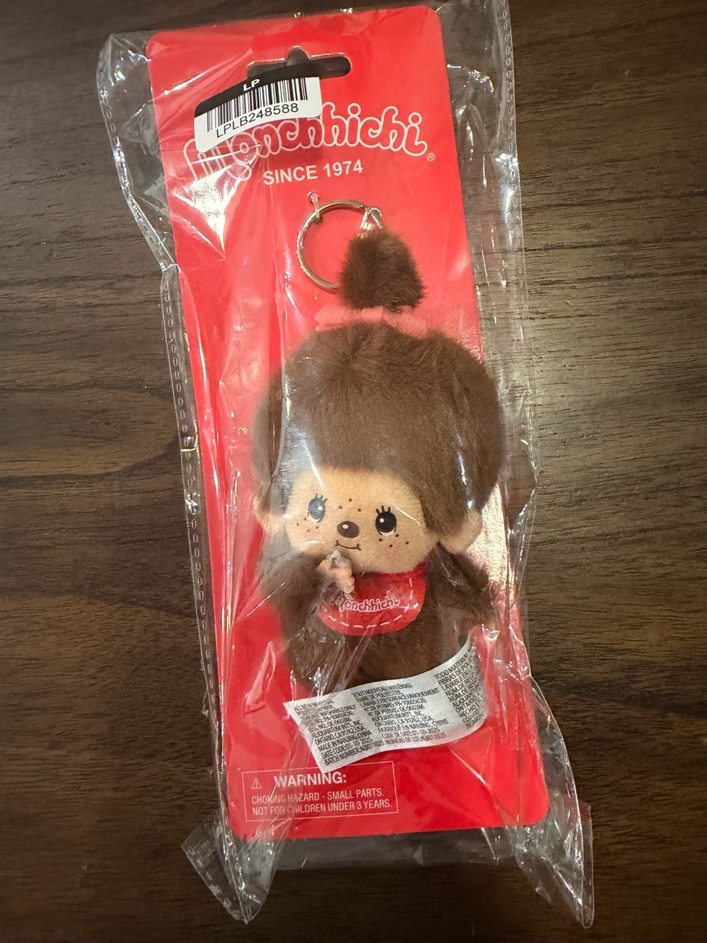 Monchhichi Plush Girl Monkey Key Chain Series Sekiguchi 4-Inch New In Packaging